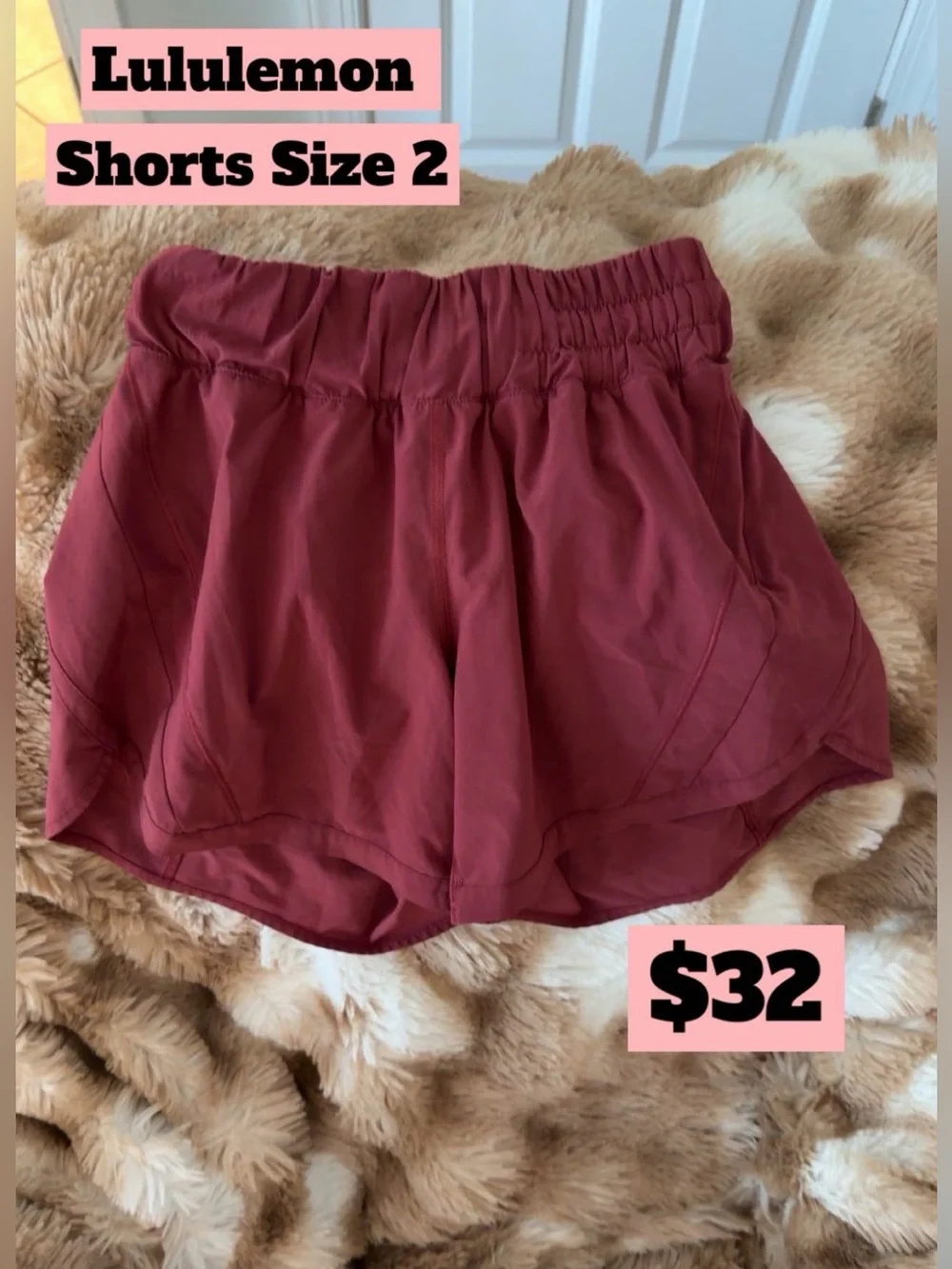 lululemon athletica Women’s Athletic Shorts - Maroon